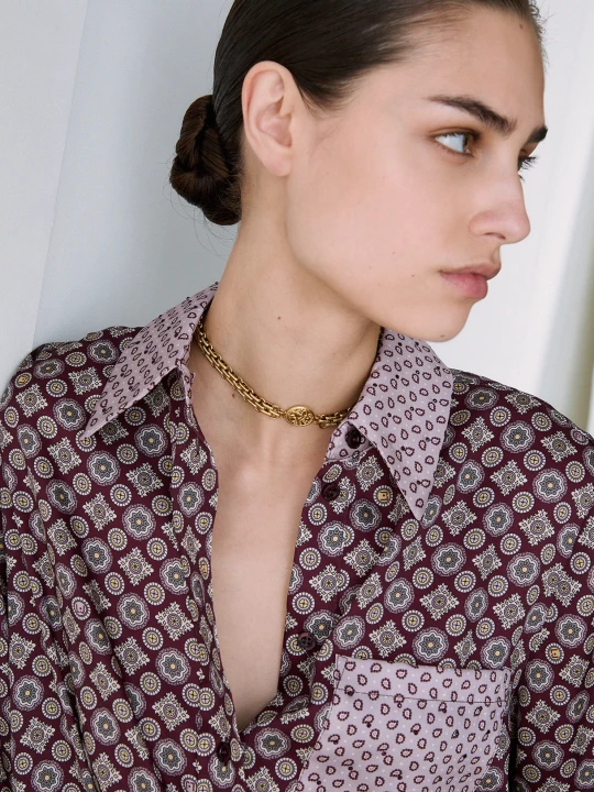 Zdjęcie produktu Liu Jo Choker Necklace With Medal Engraved złoty