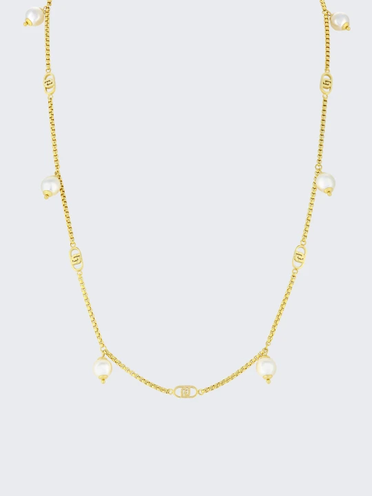 Zdjęcie produktu Liu Jo Necklace With Gemstones złoty