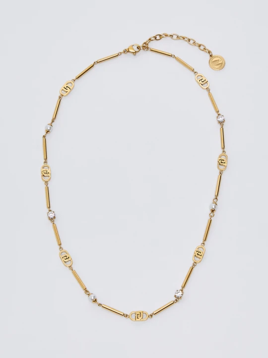 Zdjęcie produktu Liu Jo Choker Necklace With Details Geometric złoty