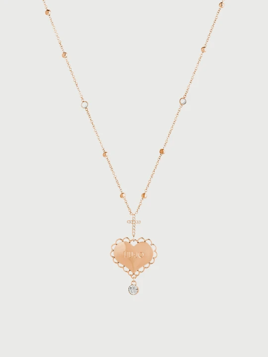 Zdjęcie produktu Liu Jo Necklace With Heart And Cross Steel