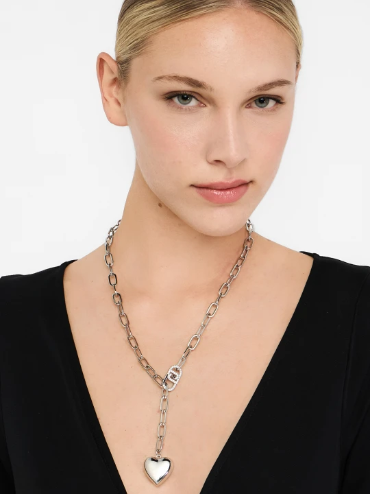 Zdjęcie produktu Liu Jo Necklace With Heart Pendant srebrny