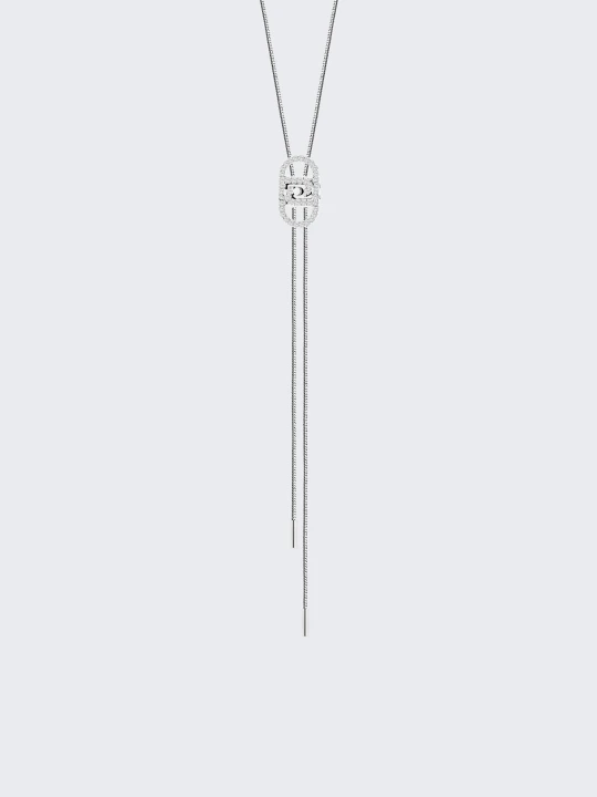 Zdjęcie produktu Liu Jo Necklace With Monogram Logo srebrny
