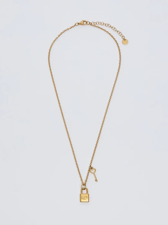 Zdjęcie produktu Liu Jo Necklace With Padlock And Key złoty