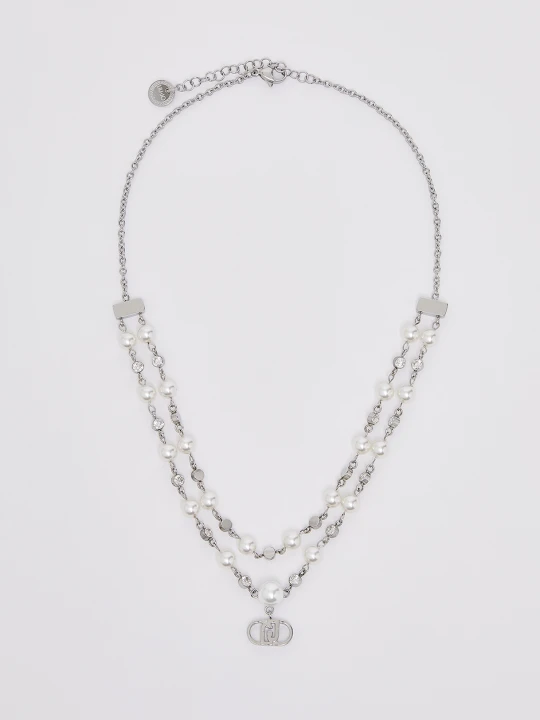 Zdjęcie produktu Liu Jo Necklace With Pearls And Charm Silver Colour