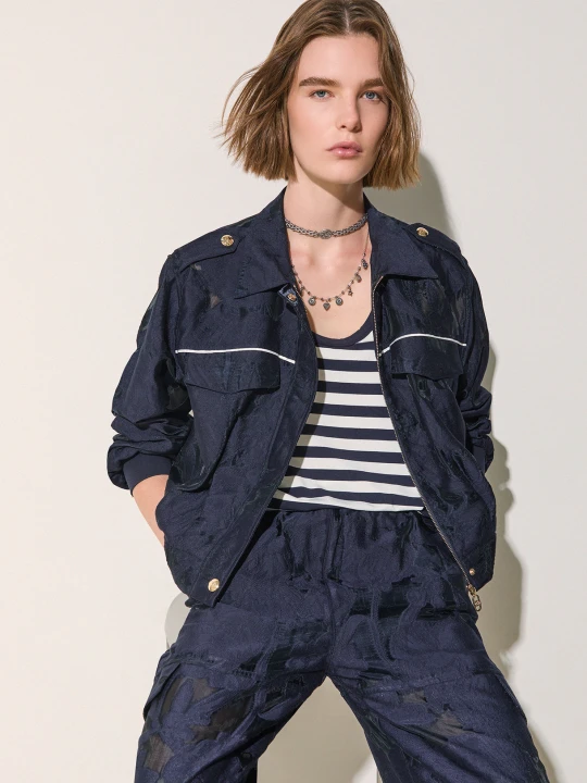 Zdjęcie produktu Liu Jo Organza Jacquard Jacket niebieski
