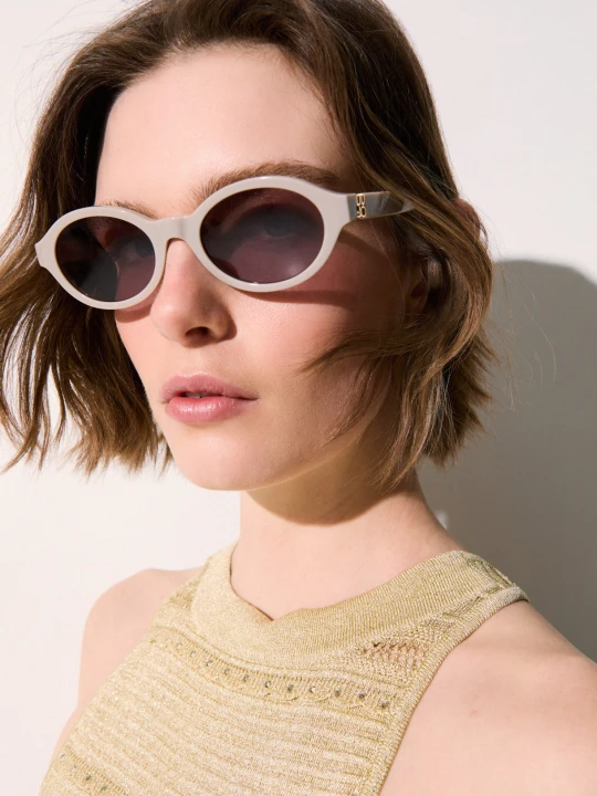 Zdjęcie produktu Liu Jo Oval Sunglasses Ivory