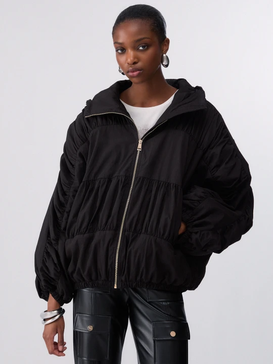 Zdjęcie produktu Liu Jo Oversized Nylon Bomber czarny