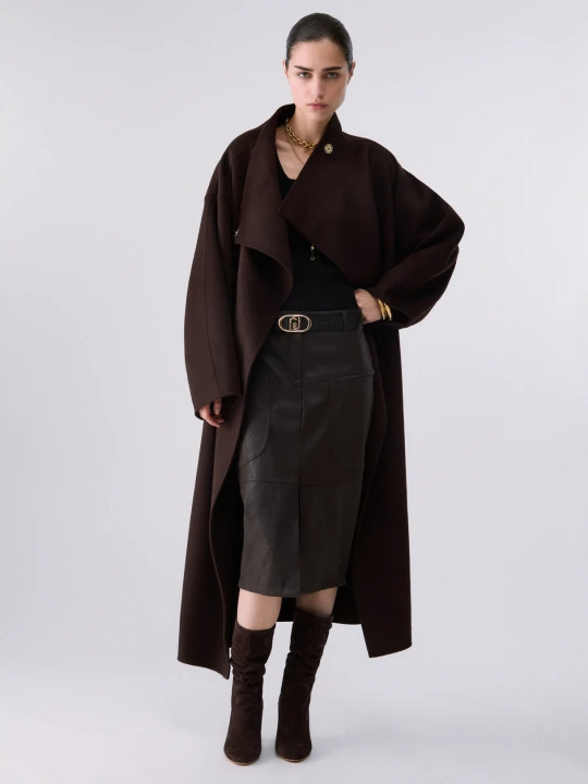 Zdjęcie produktu Liu Jo Oversized Wool Coat Mocha