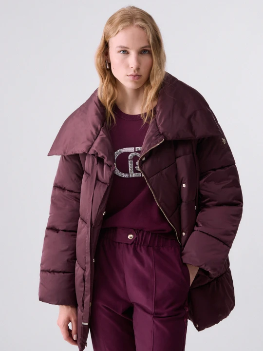 Zdjęcie produktu Liu Jo Padded Jacket Over In Nylon Glossy Aubergine