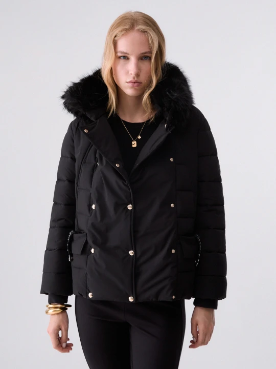 Zdjęcie produktu Liu Jo Padded Jacket With Belt czarny