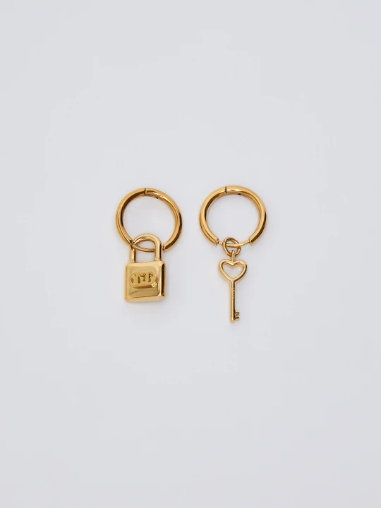 Zdjęcie produktu Liu Jo Earrings With Padlock And Key złoty
