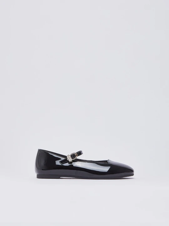 Zdjęcie produktu Liu Jo Patent Leather Ballet Flats czarny