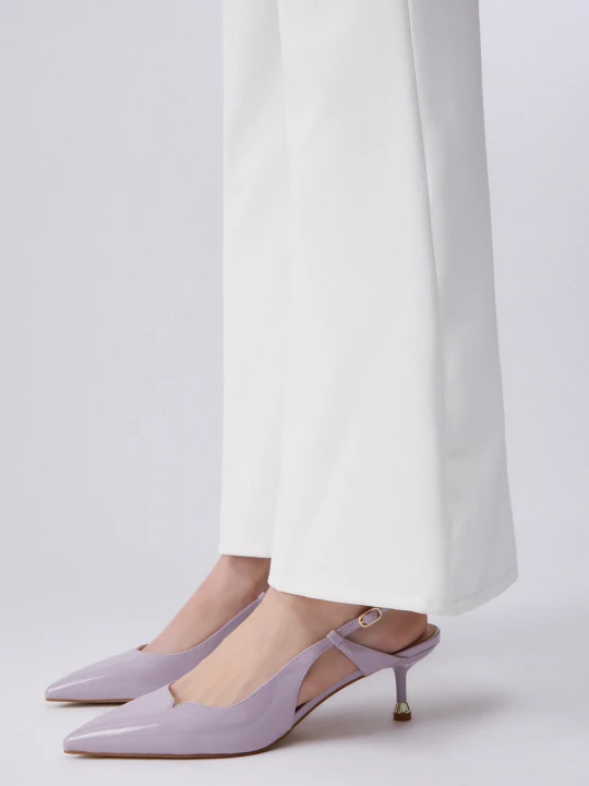Zdjęcie produktu Liu Jo Patent Leather Slingbacks Lilac