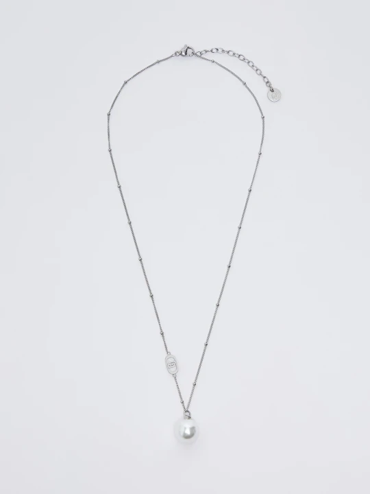 Zdjęcie produktu Liu Jo Choker Necklace With Pearl biały