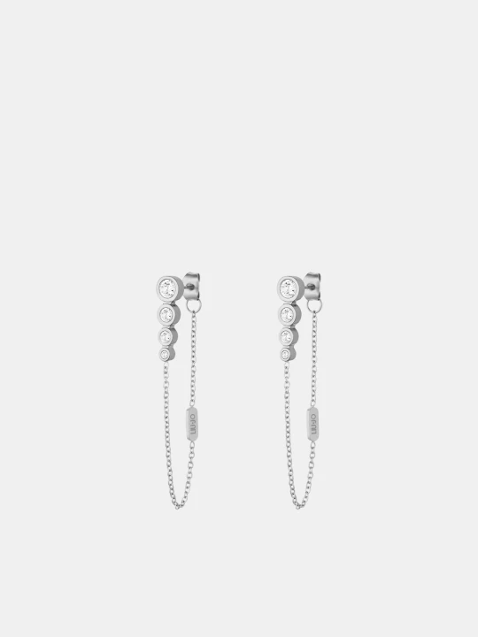 Zdjęcie produktu Liu Jo Pendant Earrings With Diamantés srebrny
