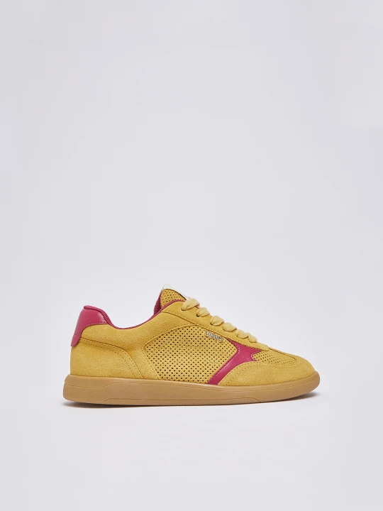 Zdjęcie produktu Liu Jo Perforated Suede Sneakers żółty