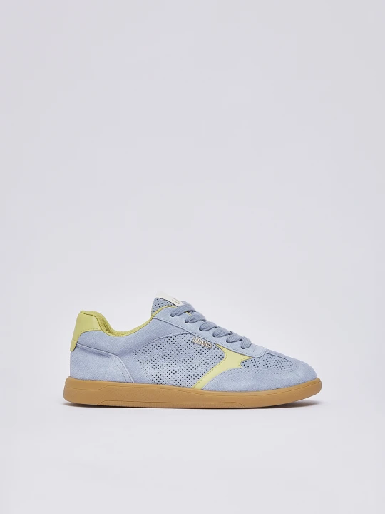 Zdjęcie produktu Liu Jo Perforated Suede Sneakers Light Blue