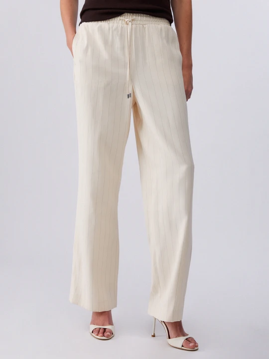 Zdjęcie produktu Liu Jo Pinstripe Trousers biały