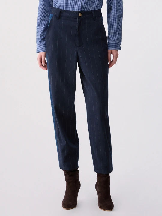Zdjęcie produktu Liu Jo Pinstriped Balloon Pants Blue Pinstripe