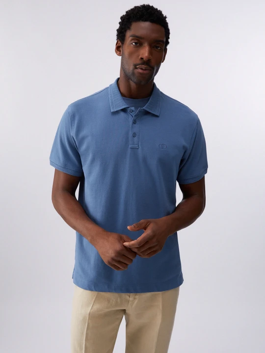 Zdjęcie produktu Liu Jo Piquet Polo Shirt niebieski