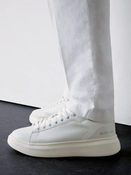 Zdjęcie produktu Liu Jo Platform Sneakers In Crackle biały