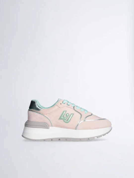 Zdjęcie produktu Liu Jo Platform Sneakers In Suede And Nylon różowy