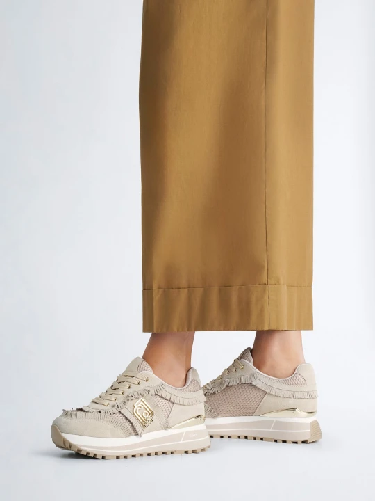 Zdjęcie produktu Liu Jo Platform Sneakers With Fringing beżowy