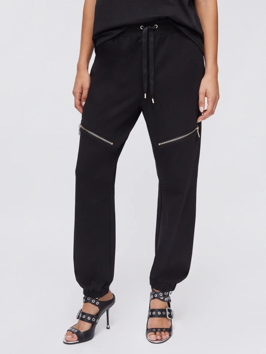 Zdjęcie produktu Liu Jo Plush Trousers With Zip czarny