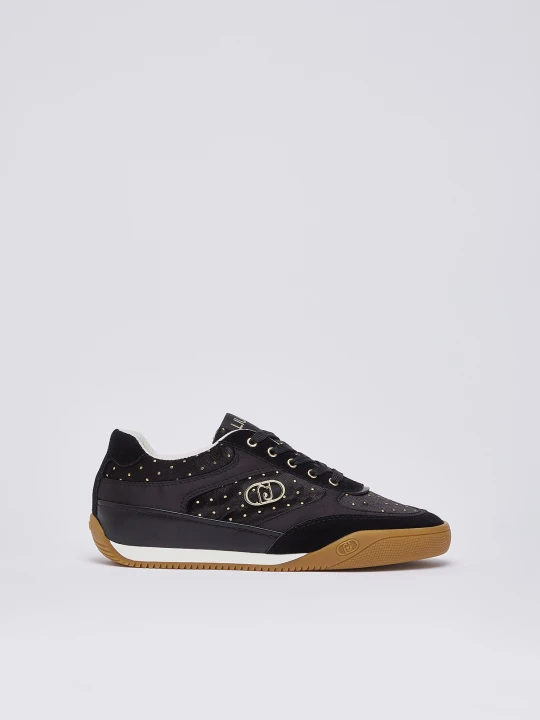 Zdjęcie produktu Liu Jo Polka Dot Velvet Sneakers czarny
