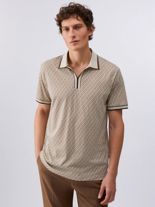 Zdjęcie produktu Liu Jo Polo-shirt With All-over Logo zielony