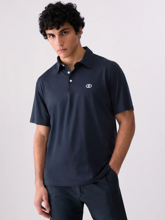Zdjęcie produktu Liu Jo Polo-shirt With Logo Print Dark Blue