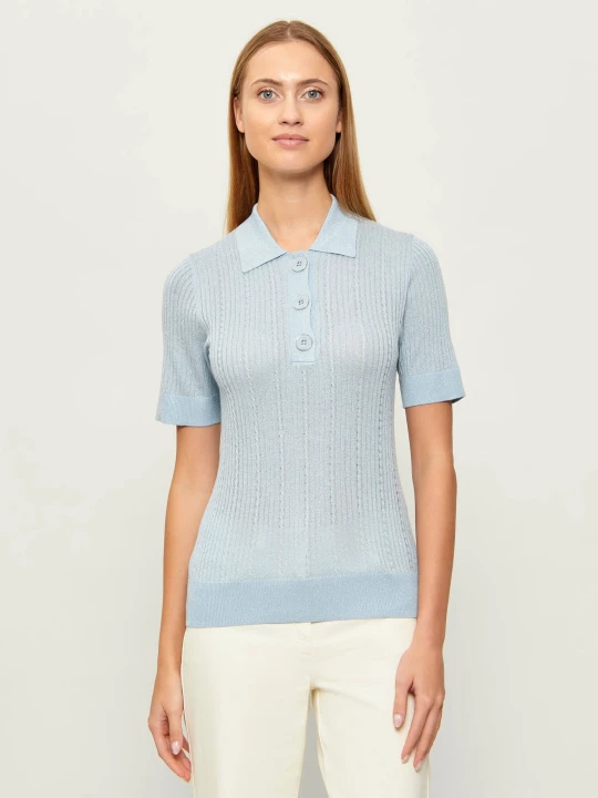Zdjęcie produktu Liu Jo Polo | Slim Fit błękitny