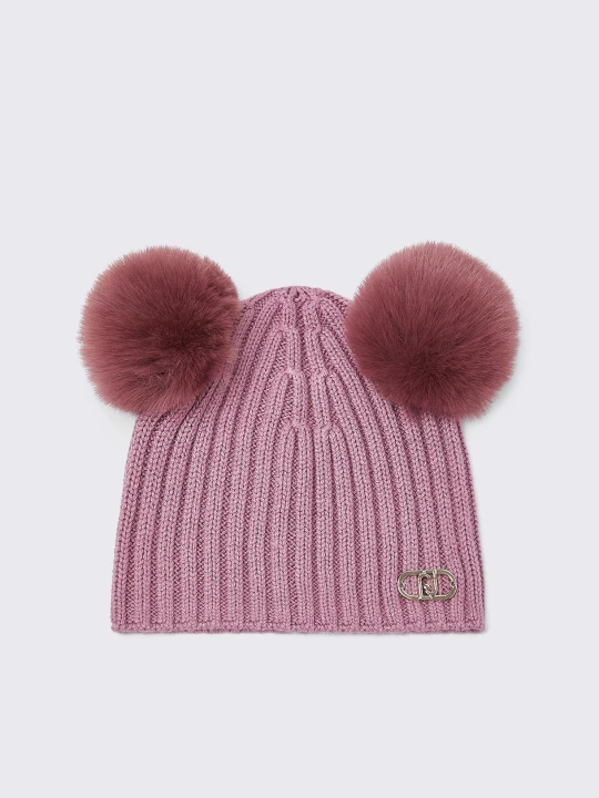 Zdjęcie produktu Liu Jo Pom-pom Beanie Orchid