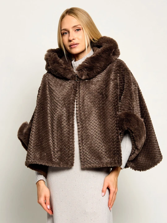 Zdjęcie produktu Liu Jo Ponczo | Oversize fit brązowy