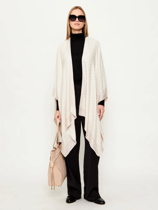 Zdjęcie produktu Liu Jo Ponczo | Relaxed fit beżowy