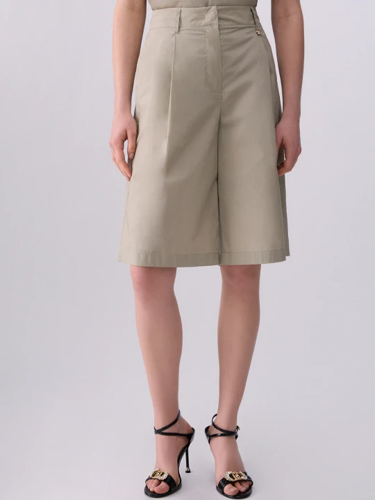 Zdjęcie produktu Liu Jo Poplin Bermuda Shorts szary