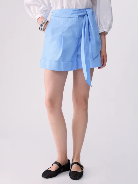 Zdjęcie produktu Liu Jo Poplin Shorts With Bow Light Blue