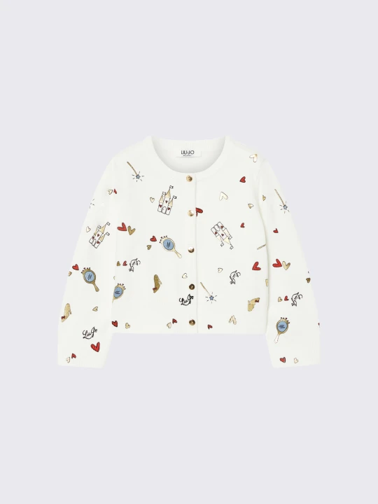 Zdjęcie produktu Liu Jo Printed Cardigan White With Print