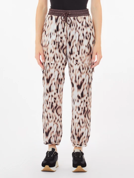 Zdjęcie produktu Liu Jo Printed Satin Jogging Trousers