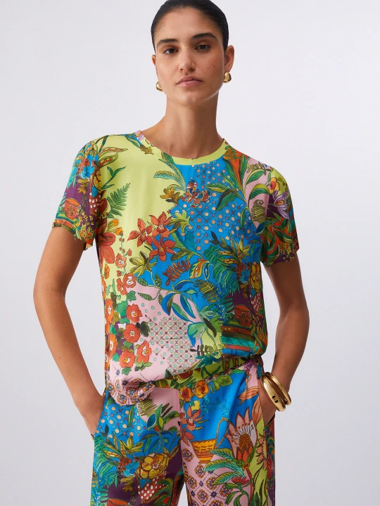 Zdjęcie produktu Liu Jo Printed Satin T-shirt