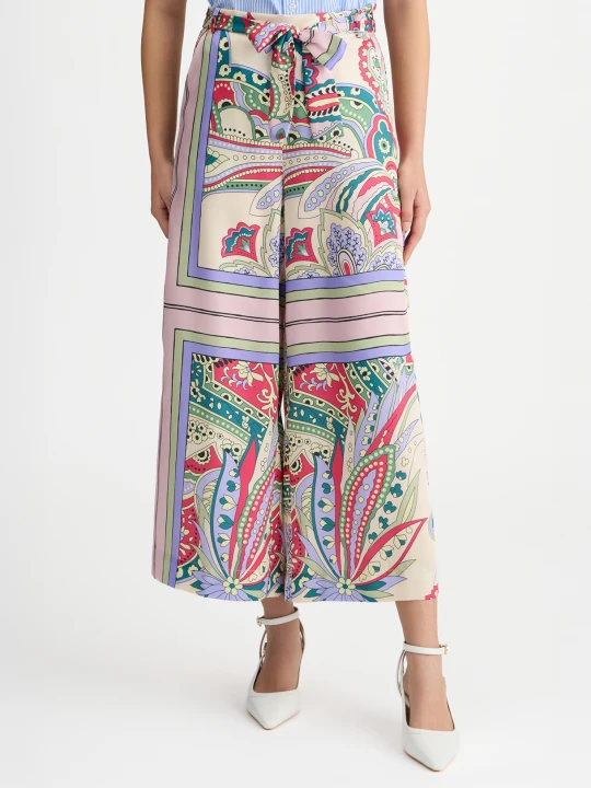 Zdjęcie produktu Liu Jo Printed Satin Trousers