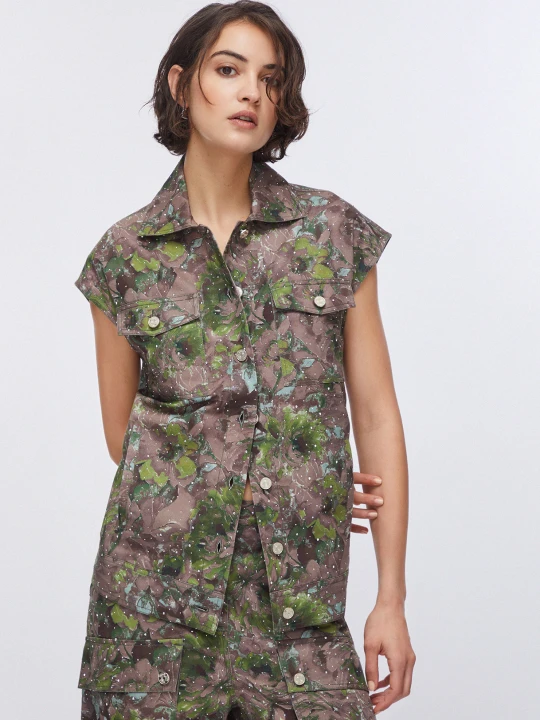 Zdjęcie produktu Liu Jo Printed Vest Green Floral