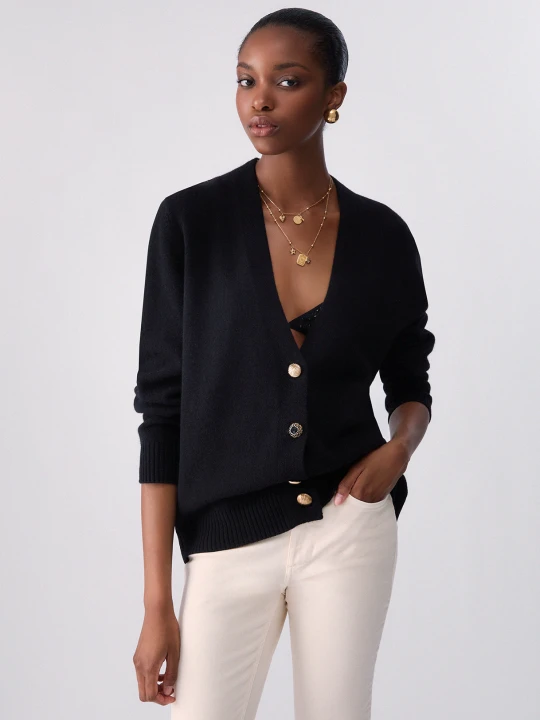 Zdjęcie produktu Liu Jo Pure Wool Cardigan czarny