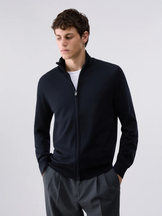 Zdjęcie produktu Liu Jo Pure Wool Cardigan Dark Blue