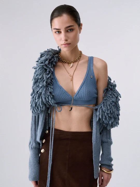 Zdjęcie produktu Liu Jo Pure Wool Knit Top Light Blue