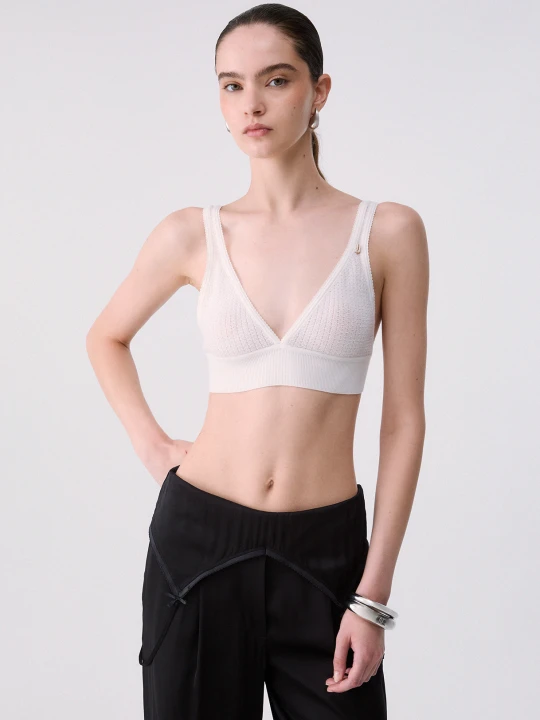 Zdjęcie produktu Liu Jo Pure Wool Knit Top White Wool