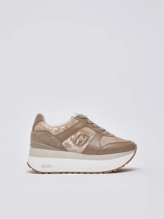 Zdjęcie produktu Liu Jo Python-effect Super Platform Sneakers Havana