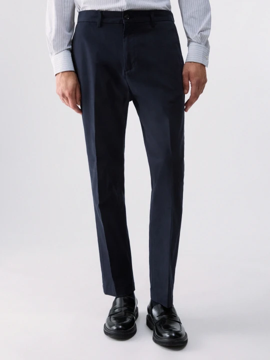 Zdjęcie produktu Liu Jo Regular Fit Chino Trousers Dark Blue