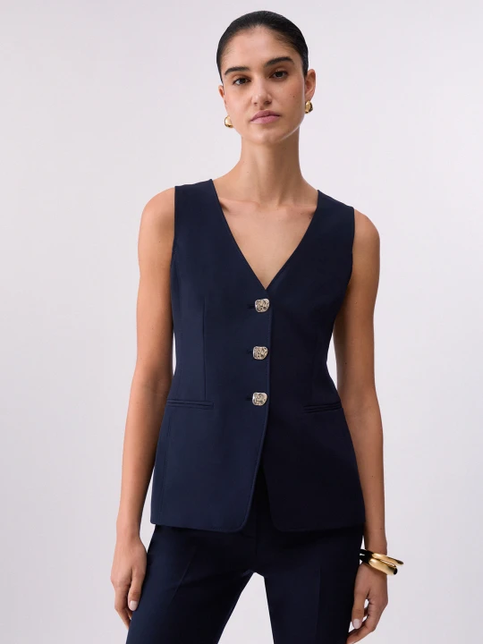 Zdjęcie produktu Liu Jo Regular-fit Waistcoat niebieski