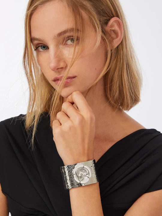 Zdjęcie produktu Liu Jo Rigid Bracelet With Maxi-flower srebrny